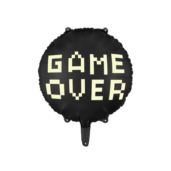 Folieballon Game Over 45 cm til Gamer Fødselsdag