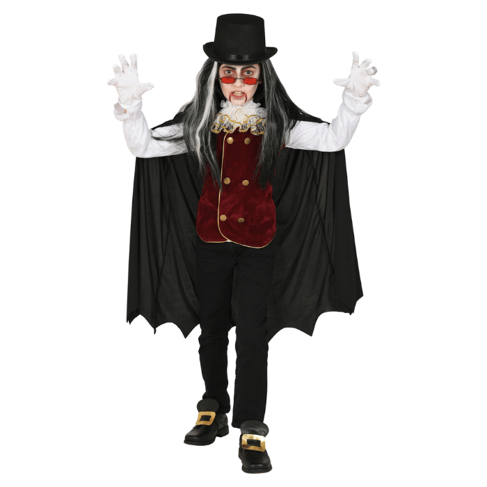 Gotisk Vampyrkostume til Børn - Fantastisk Halloween Tilbud!
