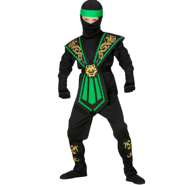 Grøn Ninja Kostume til Børn - Fantastisk Tilbud!