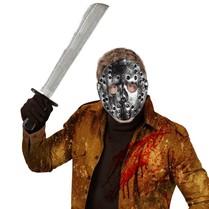 Halloween Kniv og Maske til Festlige Anledninger