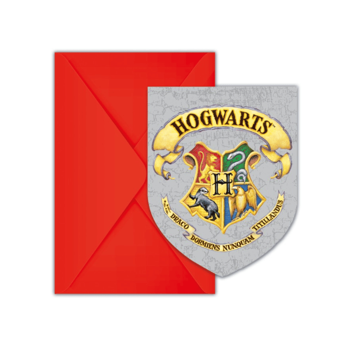 Harry Potter Invitationer med Kuvert - 6 stk.