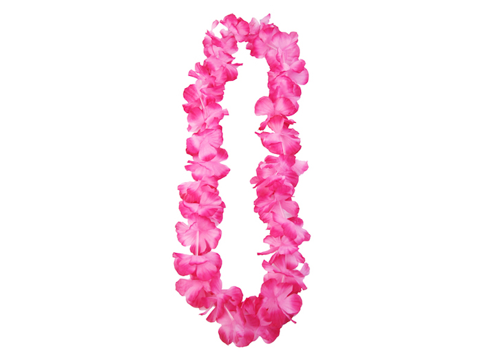 Hawaii Krans Halskæde i Pink - Festlig Dekoration