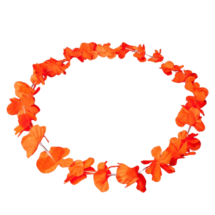 Neon Orange Hawaii Krans Halskæde til Uv-fest