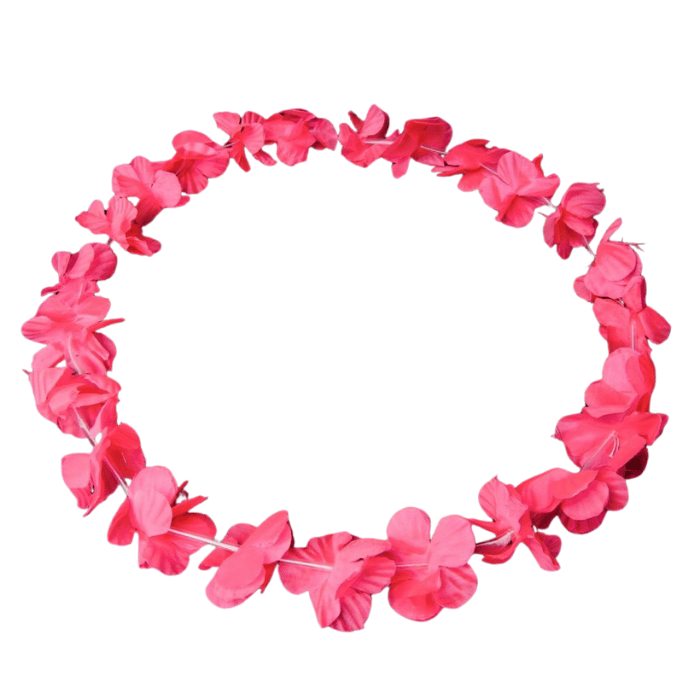 Neon Pink Hawaii Krans Halskæde til Fest