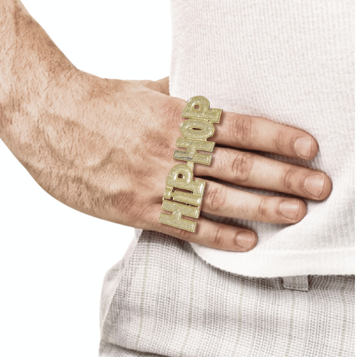 Hip Hop Guld Ring - Fantastisk Tilbud!