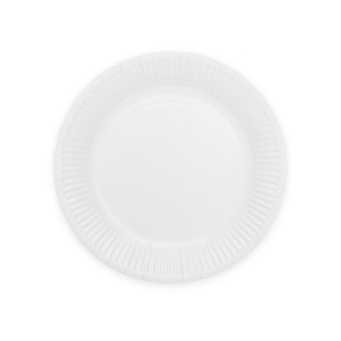 Hvid Pap Tallerkner 8x   23