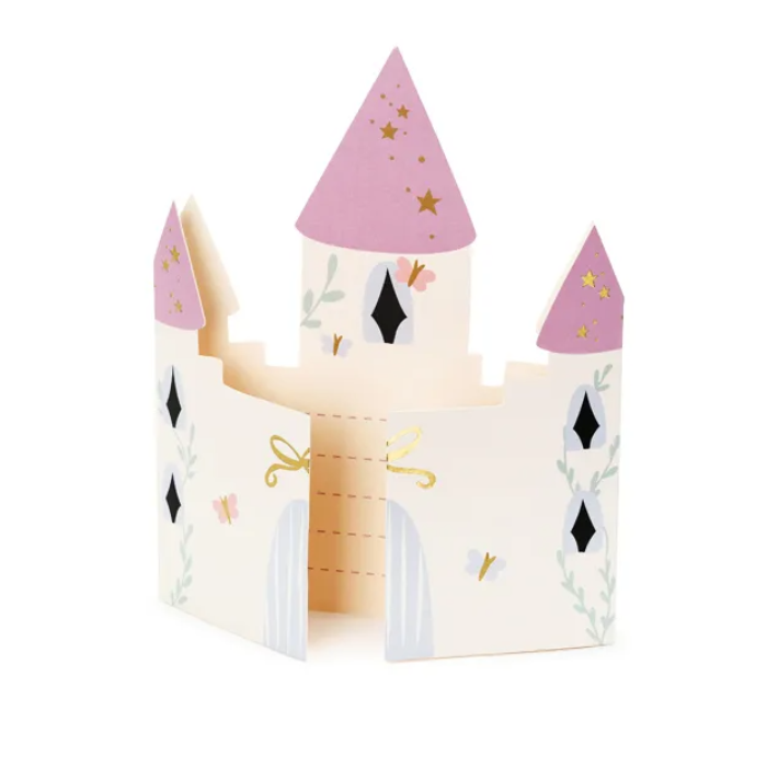 Slotdesign Invitationskort - 6 stk. til festlige anledninger
