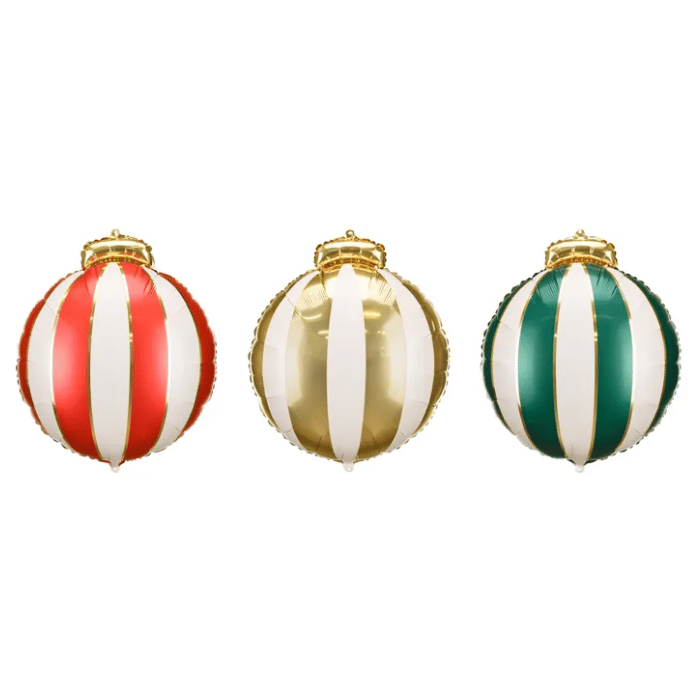 Julekugle Folieballon - 42x46 cm til festlige anledninger