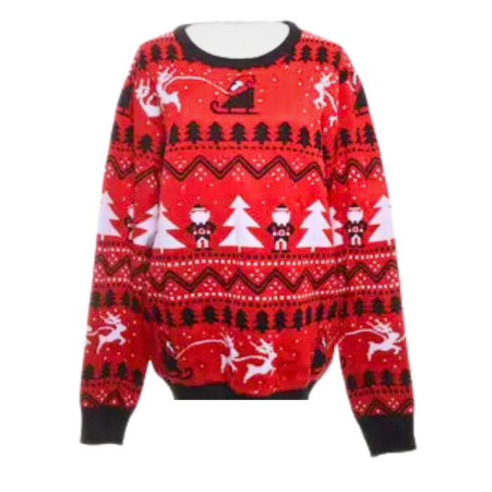 Rød Julesweater til Jul - Fantastisk Tilbud!