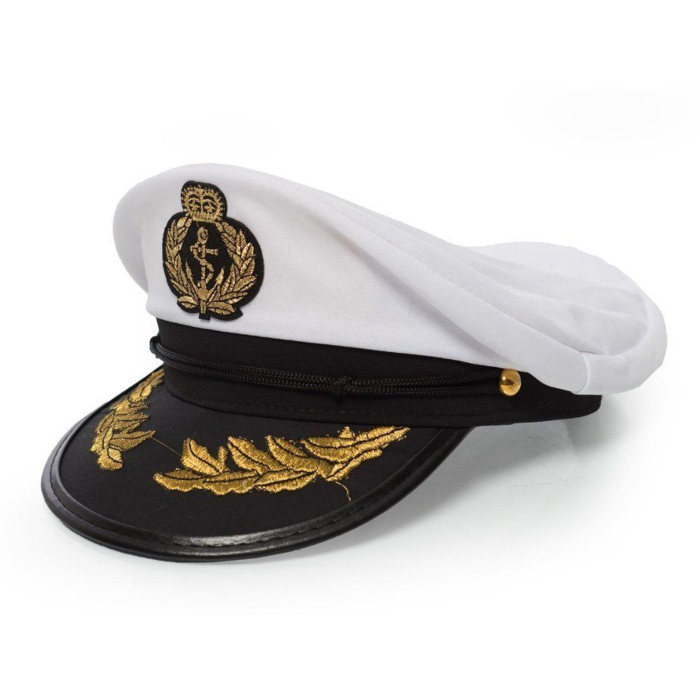 Deluxe Kaptajn Hat - Unisex til Fest og Temaer