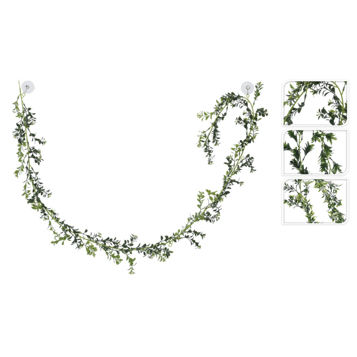Kunstig Bladguirlande med Blomster - Fantastisk Tilbud!