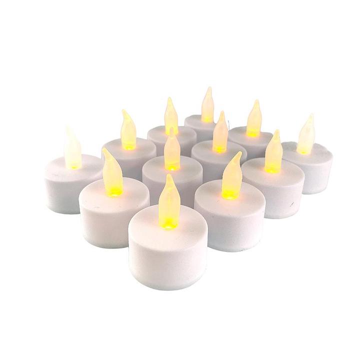 LED Fyrfadslys med Batterier - 24 stk. til Festen!