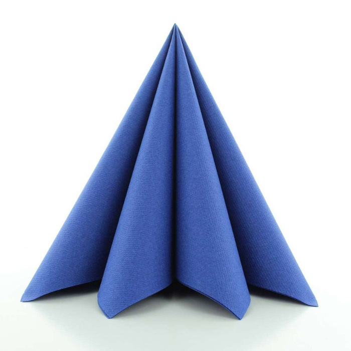 Luksus Servietter Navyblå 12x 40x40