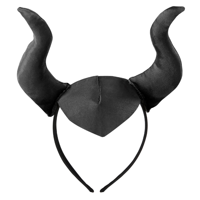 Maleficent Hårbøjle med Horn - Eventyrlig Sort Stil