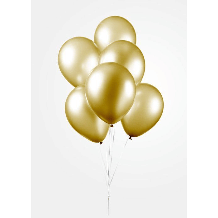 Metallic Guld Balloner - 100 stk. til festlige anledninger