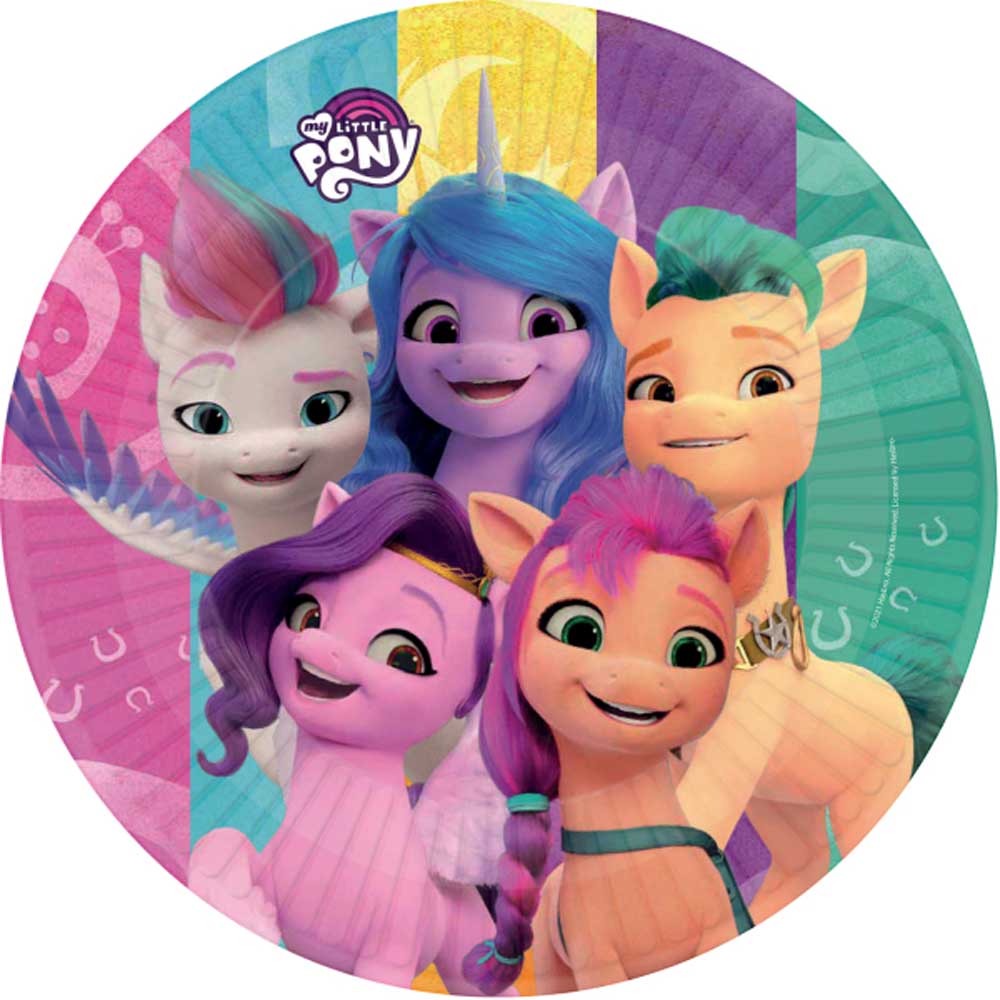 My Little Pony Paptallerkner – 8 stk. til festlige lejligheder