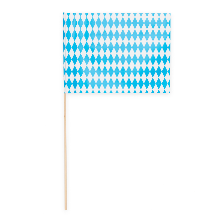 Oktoberfest Flag på Pind - Festlig Dekoration 10x20 cm