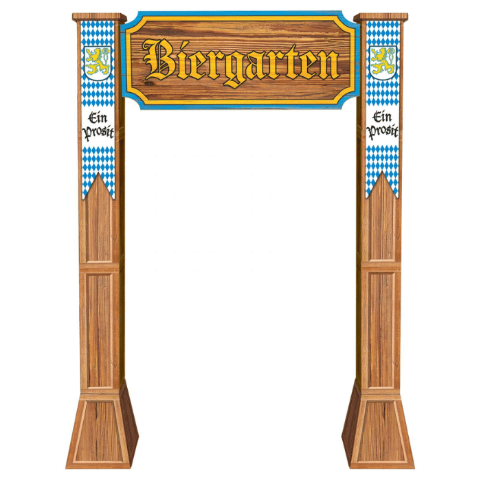 Oktoberfest Velkomstport 230x162 cm - Festlig Dekoration
