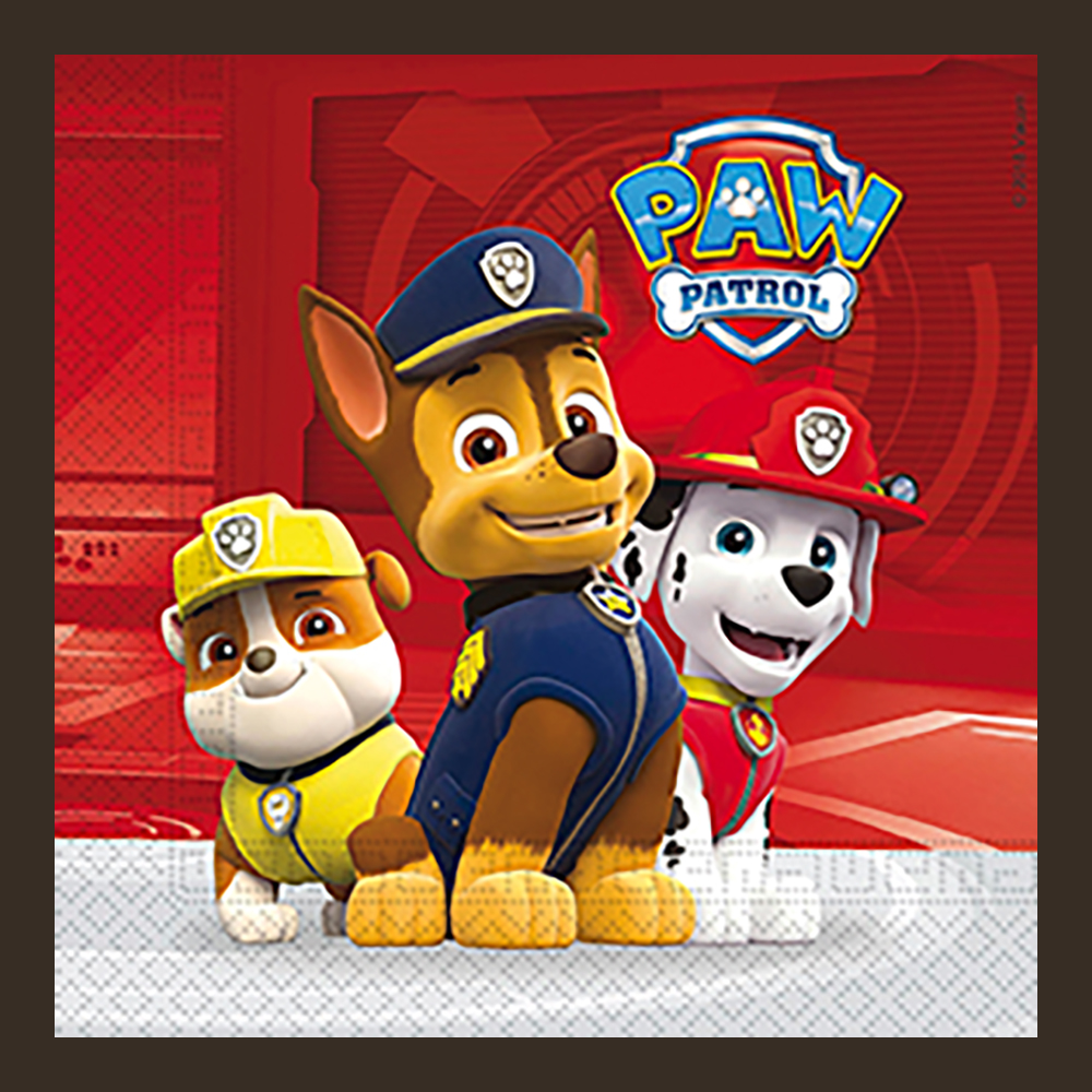 Paw Patrol Servietter - 20 stk. til festlige anledninger
