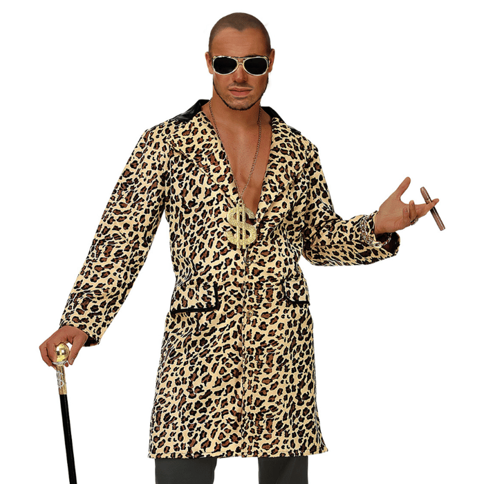 Leopardmønstret Pimp Frakke - Fantastisk tilbud!