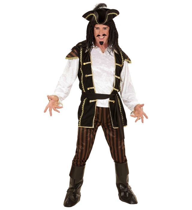 Pirat Kaptajn Kostume med Hat - Fantastisk Tilbud!