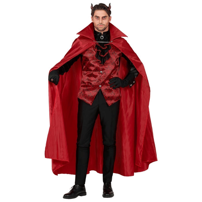Rød Djævle Kostume - Festligt Tilbehør til Halloween