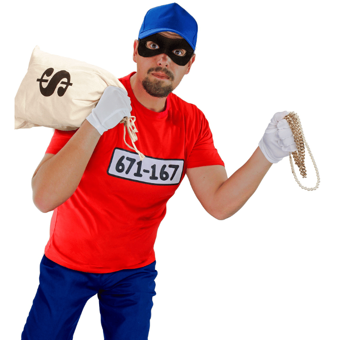 Røver Unisex Kostume   Dele