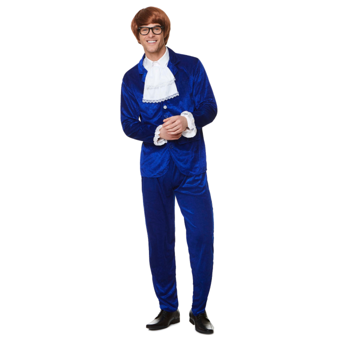 Rytmisk 1960 Blå Jakkesæt til Fest - Must-Have!
