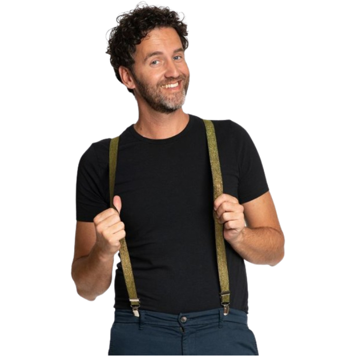 Glitrende Guld Seler - Unisex One-size til Fest!