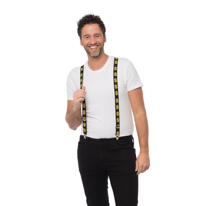 Seler med Dollar Motiv - One-size Unisex til Fest!