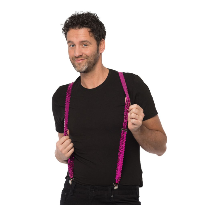 Seler med Palietter i Lilla - Unisex til Fest!
