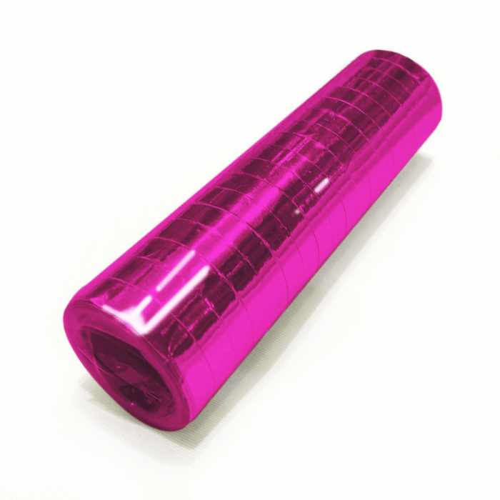 Metallisk Pink Serpentiner til Fest - 3 Stk.