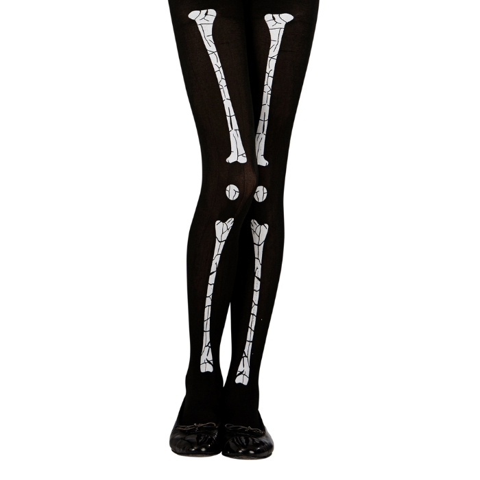 Skeletmønster Strømpebukser til Børn - Fantastisk Tilbud!