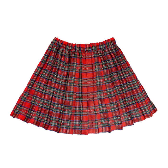 Skotsk Rød Tartan Ternet Nederdel - Fantastisk Tilbud!