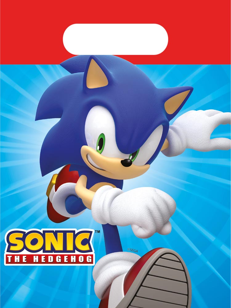 Sonic Slikposer til Fødselsdag - 4 stk Festkasse