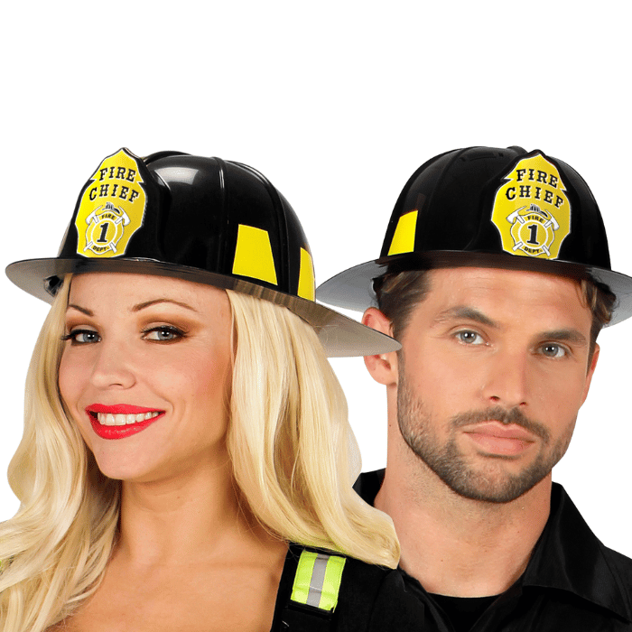 Sort Brandmandshjelm Unisex - Fantastisk tilbud!