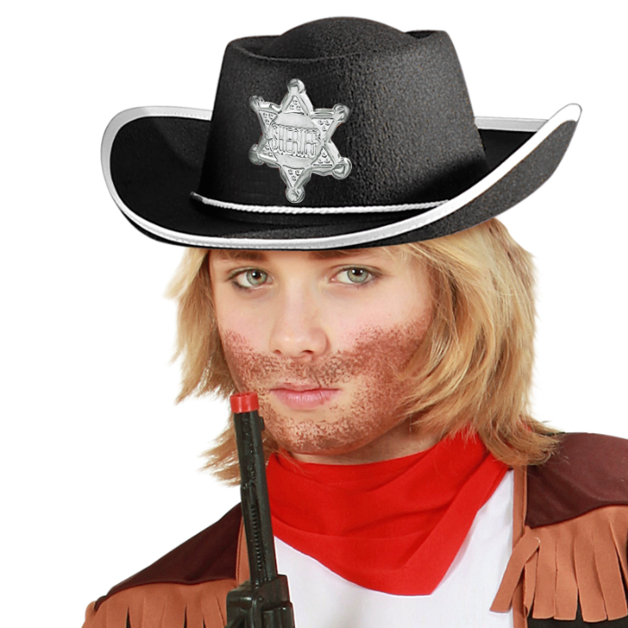 Sort Cowboyhat til Børn – Fantastisk Tilbud!