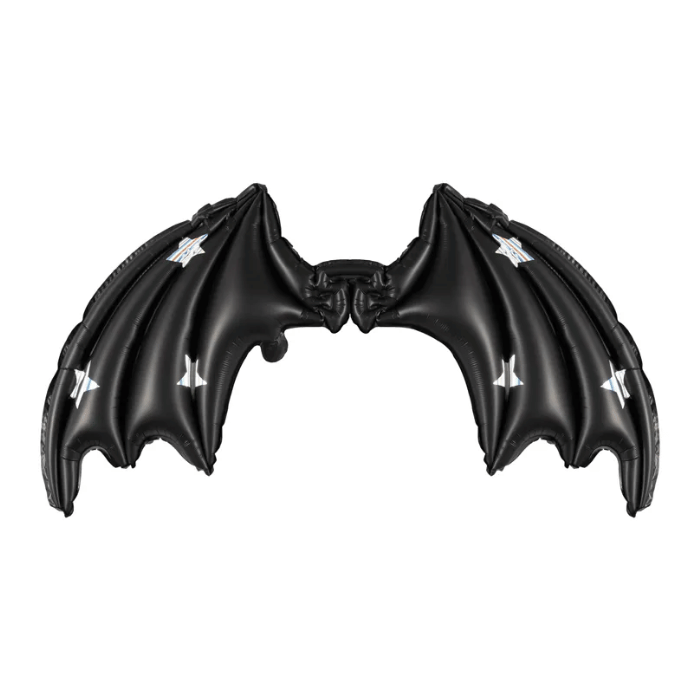 Sort Flagermus Vinger Folieballon til Halloween Fest