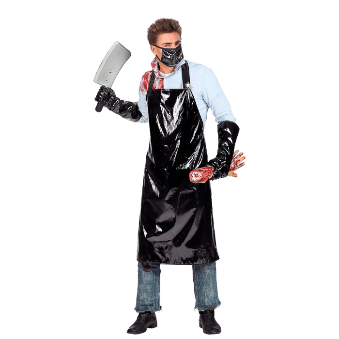 Uhyggeligt Slagter Kostume - One Size Tilbud!