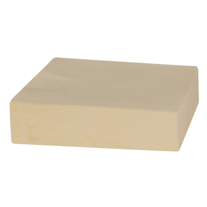Brune 2-lags servietter 33x33 cm - 50 stk. til fest!