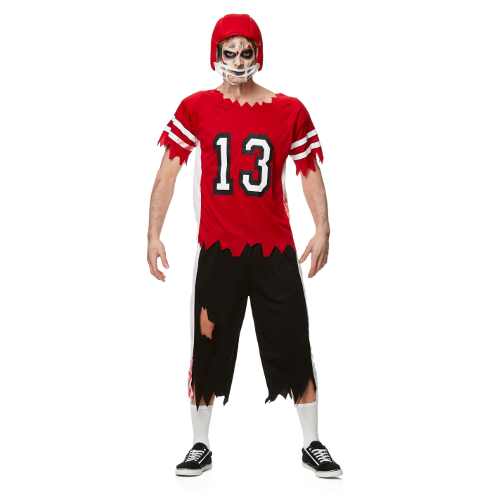Zombie Amerikansk Fodboldspiller Kostume til Fest!