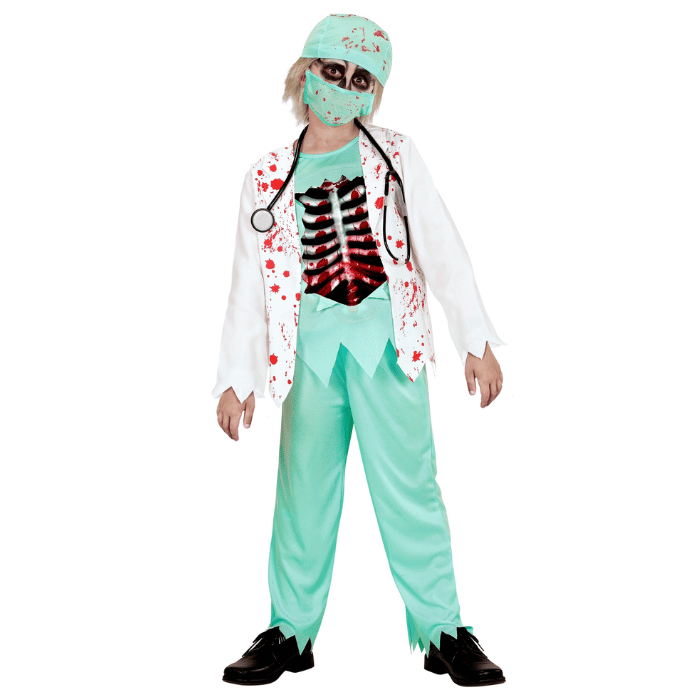 Zombie Læge Kostume til Børn - Fantastisk Tilbud!