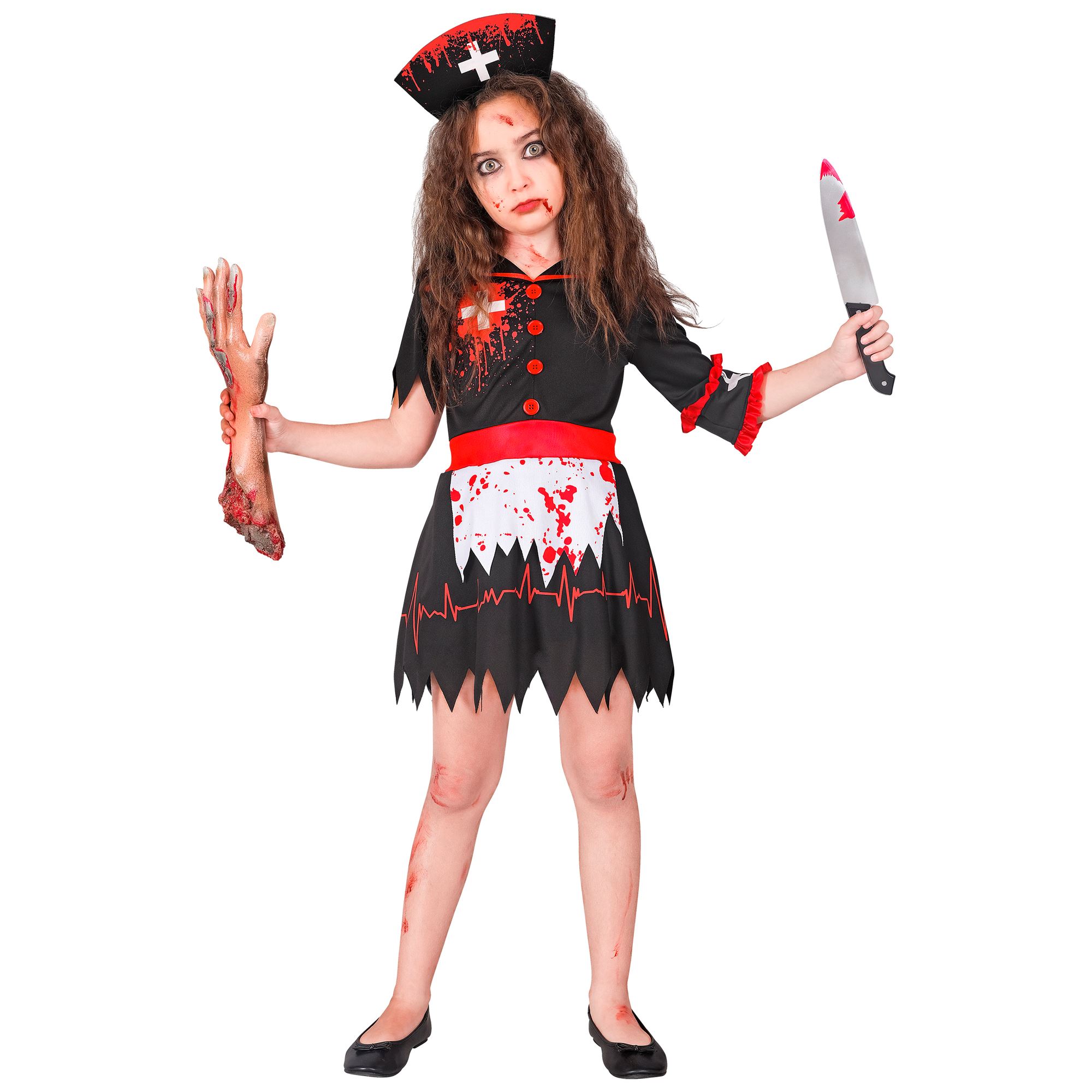 Zombie Sygeplejerske Kostume Til Piger
